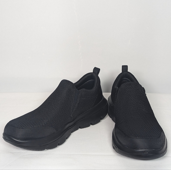 NEW Skechers Mens Go Walk Evolution Ultra Impeccable Sneaker Sz 10 black - Picture 2 of 4